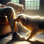 למה כלבים מנסים לכפות את עצמם על הרגל של האורחים?