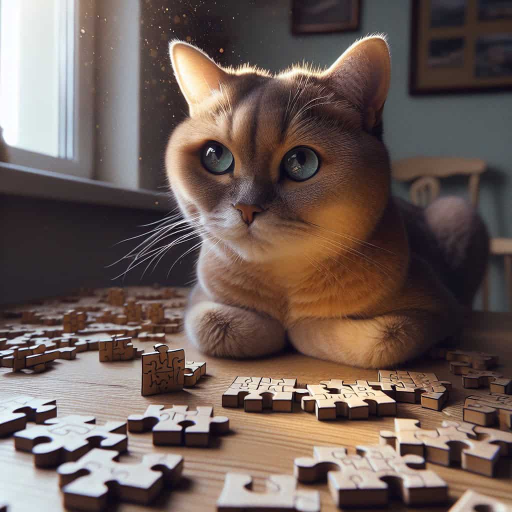 פאזלים אינטראקטיביים לחתולים חכמים