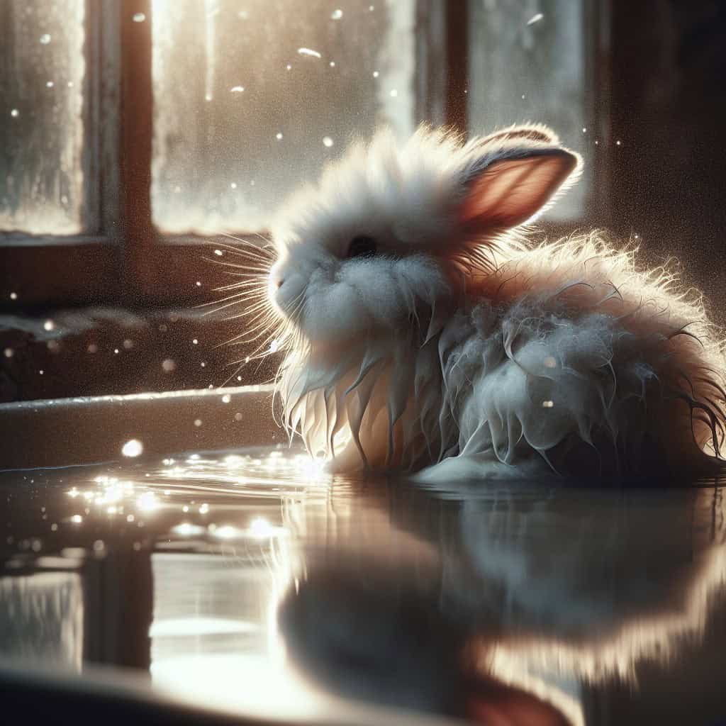 האם מותר לרחוץ ארנב במים?