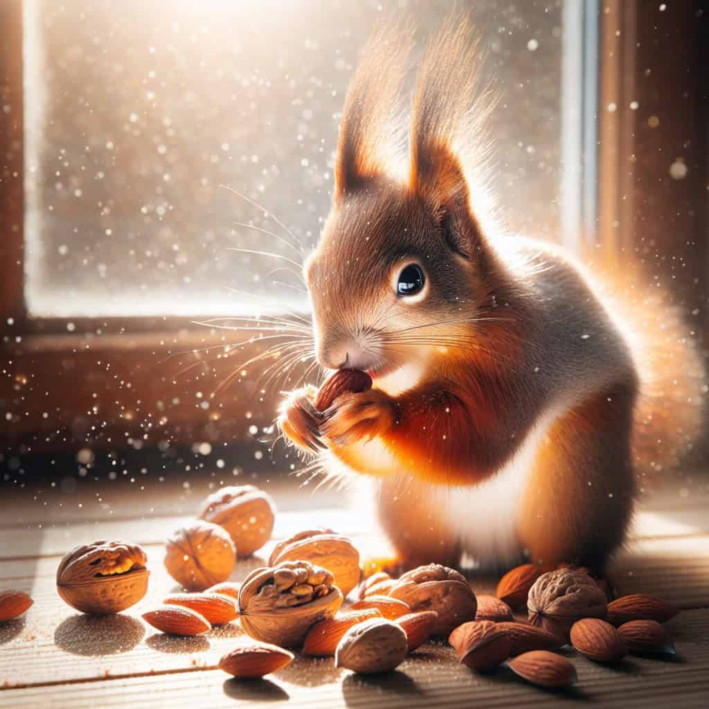 האם מותר לתת לאוגר שקדים ואגוזים