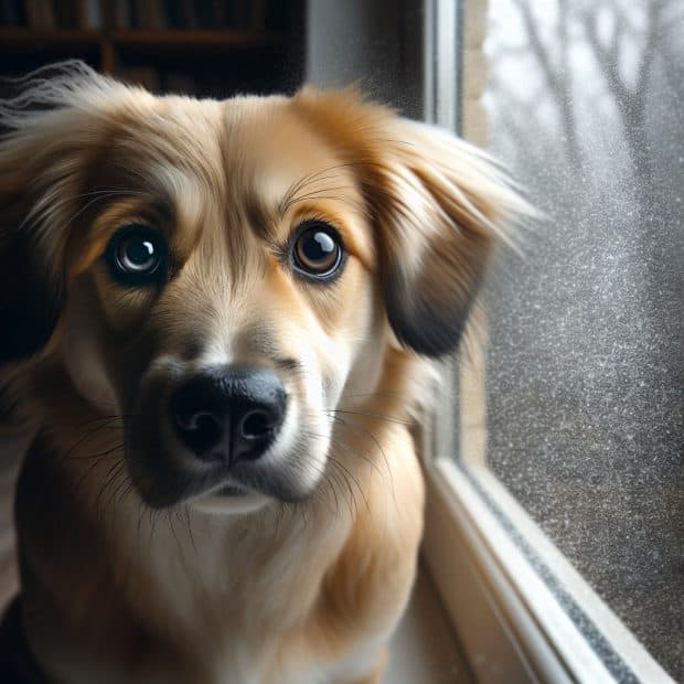 איך להרגיע כלב שמפחד מרעמים בחורף