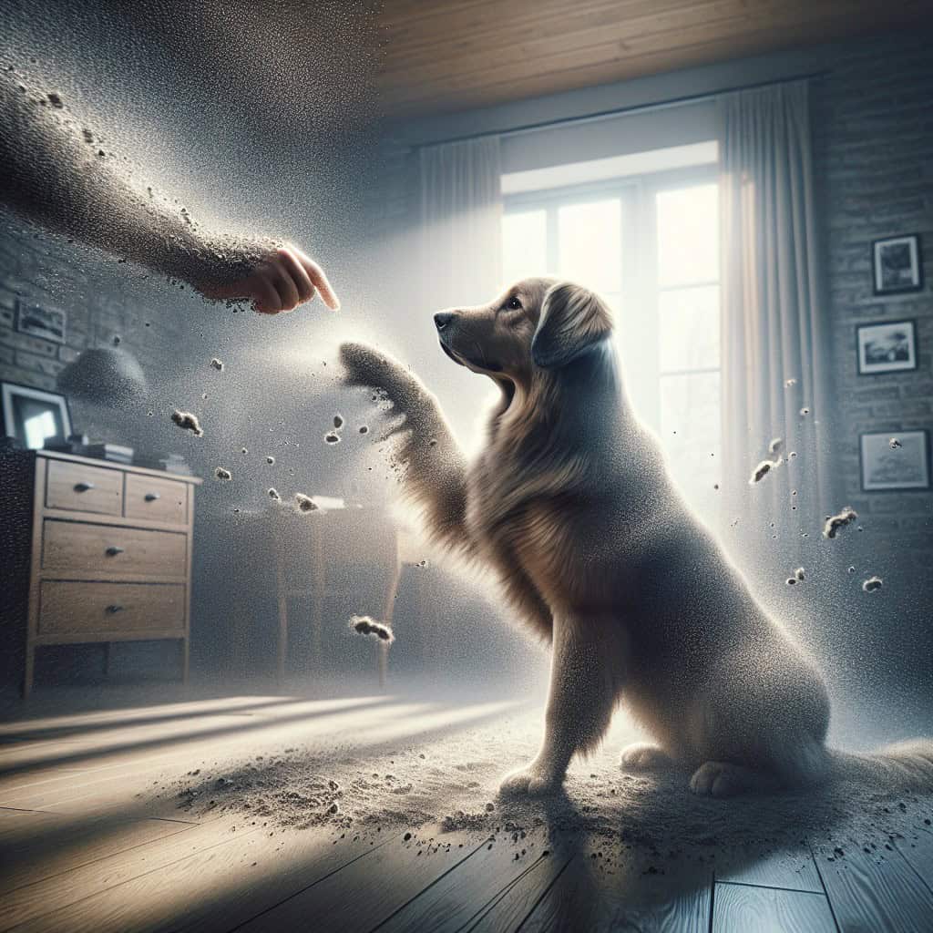 איך ללמד כלב לתת יד בפקודה קולית