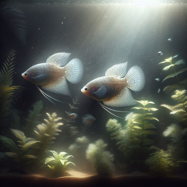 דגי גורמי פנינה דגים שקטים לאקווריום צמחיה