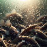 דגי קולי לוץ נחשים קטנים שמנקים את הקרקעית