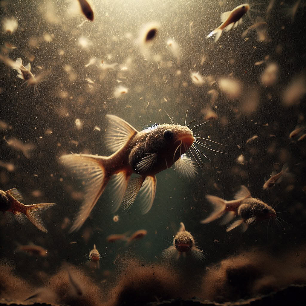 דגי שפמנון קורידורס המנקים הקטנים של הקרקעית