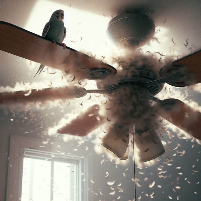 האם מאוורר תקרה מסוכן לציפורים בבית