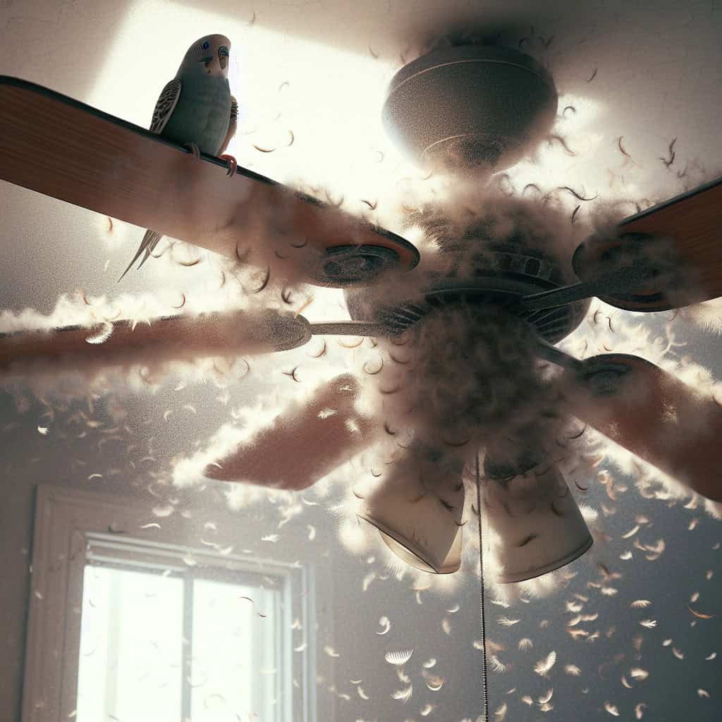 האם מאוורר תקרה מסוכן לציפורים בבית