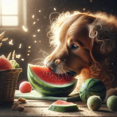 האם מותר לכלב לאכול אבטיח עם הקליפה