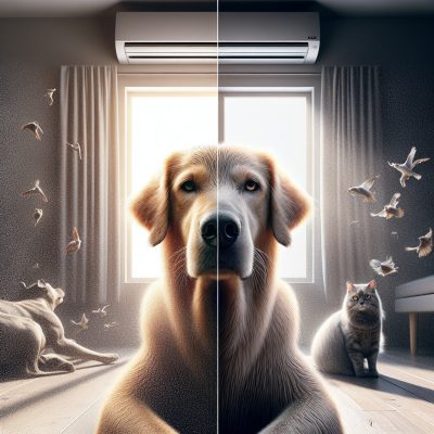האם מזגן מזיק לכלבים וחתולים בקיץ