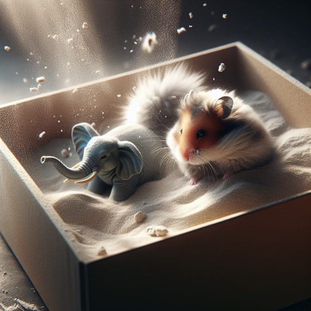 חמוס ואילוף לצרכים בארגז חול