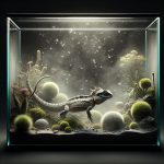 חרדון מים סיני דרקון מים וטרריום עם בריכה