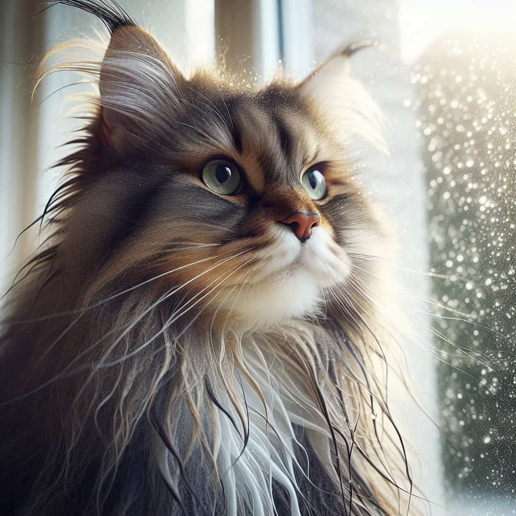 חתול נורבגי יערות פרווה עמידה למים ואופי חזק