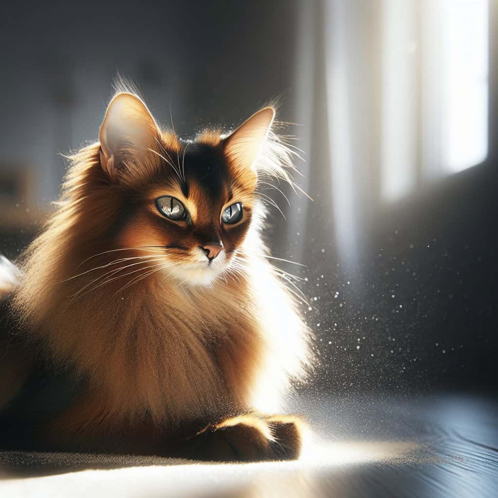 חתול סומלי גרסה ארוכת שיער של החתול האביסיני