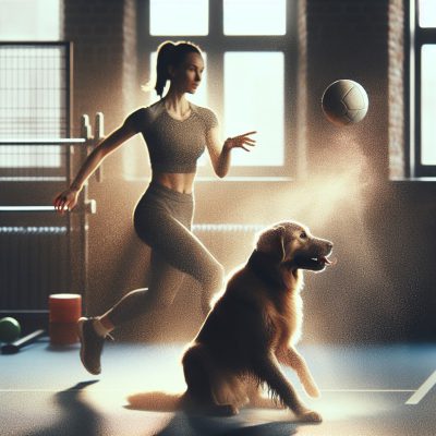 משחקי כדור עם הכלב לשיפור הכושר הגופני