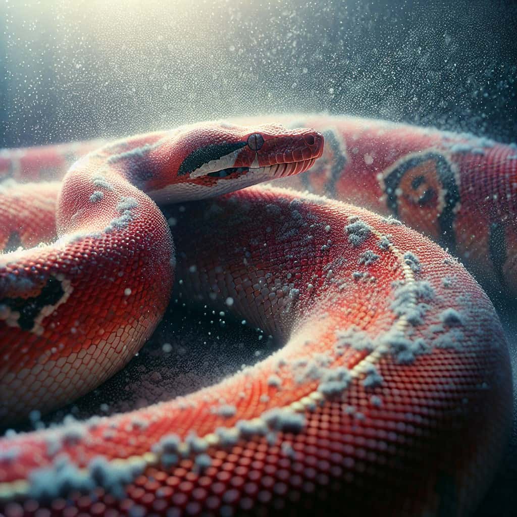 נחש בואה זנב אדום גודל ודרישות לחות