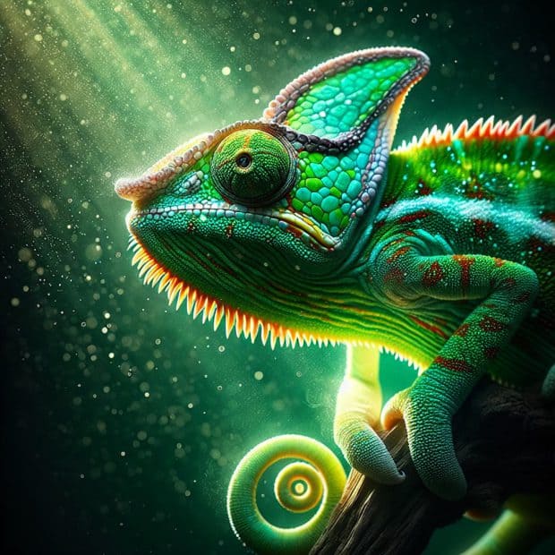 שממית יום מדגסקר צבעים ירוקים ובוהקים