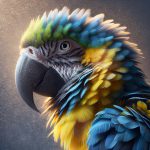 תוכי מקאו כחול צהוב הענק המרשים והצבעוני