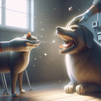 בדיקת שיניים שנתית לכלבים וחתולים