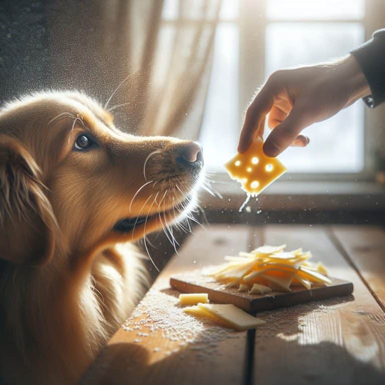האם מותר לתת לכלב חתיכת גבינה מלוחה