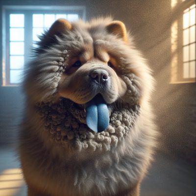 כלב צאו צאו לשון כחולה ואופי של חתול