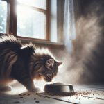 למה החתול שלי מגרד את הרצפה ליד האוכל