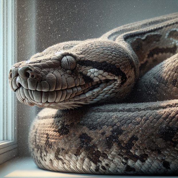 נחש פיתון מרושת הגודל העצום והסכנה