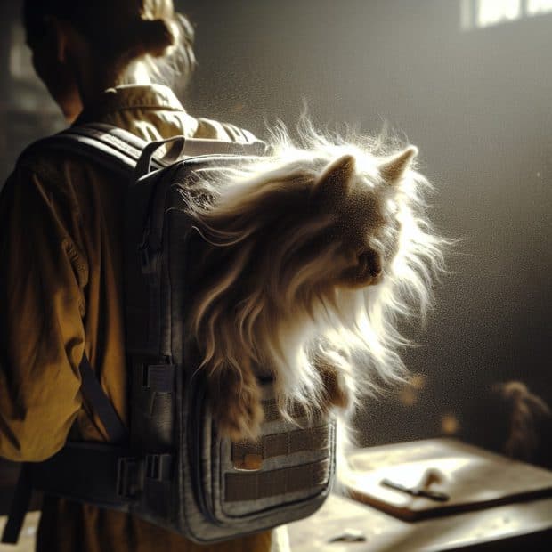 תיק גב לנשיאת חתול האם זה נוח